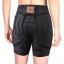 Pantaloni de schi de protecție BenKen cu protecții pentru șolduri și spate Pantaloni unisex negri pentru schi, snowboarding și skateboarding POLIESTER 6