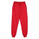 Pantaloni de trening bărbați uni cu buzunare din poliester pentru șnururi Confortabili și stilati pentru purtarea zilnică și activități recreative 4