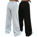 Pantaloni de trening pentru femei cu șnur Unicolor Bumbac Confortabili, stilati, ideali pentru purtarea zilnică 3