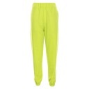 Pantaloni de trening verzi de damă cu inscripție 1
