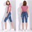 Pantaloni denim capri - Albastru 3