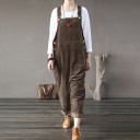 Pantaloni din catifea pentru femei cu laclem 3