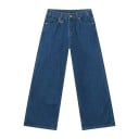 Pantaloni din denim bărbătești, cu croială dreaptă și lejeră, cu picioare largi, blugi casual pentru oraș și timp liber, croială 2