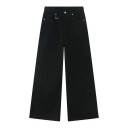 Pantaloni din denim bărbătești, cu croială dreaptă și lejeră, cu picioare largi, blugi casual pentru oraș și timp liber, croială confortabilă din denim 3