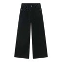 Pantaloni din denim bărbătești, cu croială dreaptă și lejeră, cu picioare largi, blugi casual pentru oraș și timp liber, croială 3
