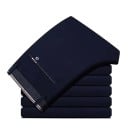 Pantaloni eleganți bărbătești cu material elastic Croi drept Pantaloni formali pentru serviciu și evenimente sociale Confortabili 3
