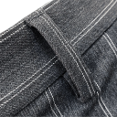 Pantaloni eleganți pentru bărbați cu buzunare Unici cu dungi fine Croi elegant drept Pantaloni confortabili pentru bărbați 2