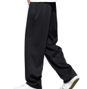 Pantaloni eleganți pentru bărbați cu buzunare Unici Eleganți croi drept Pantaloni confortabili și durabili pentru bărbați la birou, în birou sau la evenimente formale 2