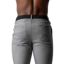 Pantaloni eleganți pentru bărbați cu buzunare Uniți Elegant tăiere dreaptă POLIESTER Pantaloni stilati și confortabili pentru bărbați la birou, în birou sau la evenimente festive 2