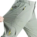 Pantaloni estivi da uomo rapidi da asciugare Pantaloni tattici impermeabili elasticizzati con tasche con zip Attrezzatura leggera per outdoor 2