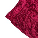Pantaloni evazați din material elastic pentru femei cu talie înaltă Aspect de catifea cu structură ușor șifonată Material elastic 6