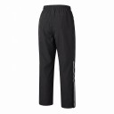 Pantaloni impermeabili da moto Unisex con vita elastica e tasche con zip Materiale PU e TPU Neri con striscia bianca Pantaloni da pioggia 2