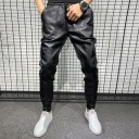 Pantaloni in pelle da uomo F1438 2