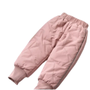 Pantaloni invernali impermeabili per bambini Unisex Pantaloni caldi in cotone e cashmere con motivo a stelle Vita elastica abbigliamento invernale comodo per esterni 2