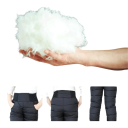 Pantaloni invernali impermeabili per bambini Unisex Pantaloni caldi in poliestere con vita elastica Abbigliamento invernale comodo per attività all'aperto 4