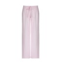 Pantaloni largi cu dungi casual pentru femei, cu șireturi, confortabili, din in, cu talie elastică, respirabili, pentru primăvară și vară 5