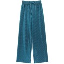 Pantaloni largi de mătase pentru femei, cu talie elastică, ușori, aerisiți, eleganți și confortabili, de vară 2