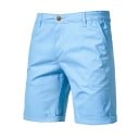Pantaloni scurți bărbătești din bumbac cu talie elastică Pantaloni scurți casual din bumbac 100% cu buzunare Pantaloni scurți 3