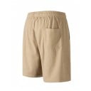 Pantaloni scurți bărbătești din catifea reiată cu șnur Pantaloni scurți eleganți de vară, confecționați din material moale Pantaloni 7