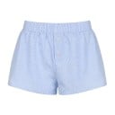 Pantaloni scurți casual lejeri cu dungi pentru femei, cu nasturi, confortabili, cu talie înaltă, de vară, eleganți, cu dungi, pentru timpul 1