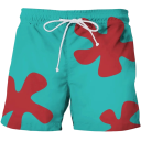 Pantaloni scurți de baie pentru băieți din poliester, uni, cu imprimeu floral, cu șnur, costume de baie de vară pentru piscină, mare, vacanță 4