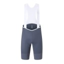 Pantaloni scurți de ciclism pentru bărbați cu bretele, croi ergonomic, elastic, din poliester și elastan, cu inserție pentru ciclism de șosea 2