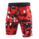 Pantaloni scurți de compresie pentru bărbați cu model armat 2
