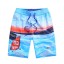 Pantaloni scurți de plajă pentru băieți cu imprimeu ocean J1326 2