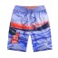 Pantaloni scurți de plajă pentru băieți cu imprimeu ocean J1326 1
