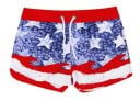 Pantaloni scurți de vară pentru cupluri - steag american 1