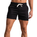 Pantaloni scurți din bumbac pentru bărbați, pentru vară, sport, casual, cu șnur, pantaloni scurți confortabili de fitness 1