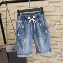 Pantaloni scurți din denim Amara pentru femei 2