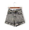 Pantaloni scurți din denim Betania pentru femei 4