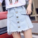 Pantaloni scurți din denim cu nasturi Gisela 1