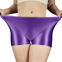 Pantaloni scurți pentru femei Sportivi Lucioși Uni Fibră de bambus Spandex Elastici confortabili pentru fitness 13