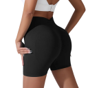 Pantaloni scurți sport pentru femei, talie înaltă, elastici, pentru antrenament, slăbire, fitness, yoga, alergare, sală de sport 1