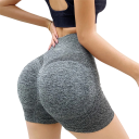 Pantaloni scurți sport pentru femei, talie înaltă, strâmți, elastici, colanți de fitness pentru antrenament, yoga, alergare, sală de sport 4