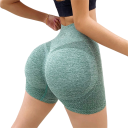 Pantaloni scurți sport pentru femei, talie înaltă, strâmți, elastici, colanți de fitness pentru antrenament, yoga, alergare, sală de sport 5