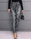 Pantaloni skinny pentru femei, cu o panglică 1