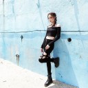 Pantaloni slim da donna con stella 5