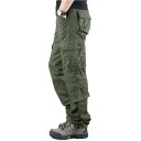 Pantaloni tattici da uomo con più tasche Pantaloni outdoor Pantaloni da lavoro resistenti Stile militare Escursionismo Campeggio Tempo libero 3