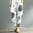 Pantaloni vintage de dama cu imprimeu 1