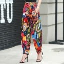 Pantaloni vintage de dama cu model 6