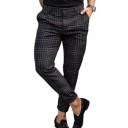 Pantalons à carreaux pour hommes F1399 1