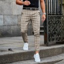 Pantalons à carreaux pour hommes F1399 3