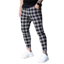 Pantalons à carreaux pour hommes F1415 1