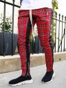 Pantalons à carreaux pour hommes F1422 1