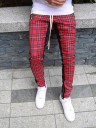 Pantalons à carreaux pour hommes F1422 3