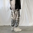 Pantalons à carreaux pour hommes F1425 2