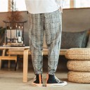 Pantalons à carreaux pour hommes F1688 3